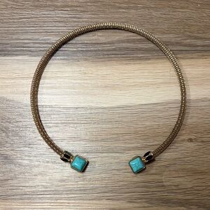 Elegant Gold and Turquoise Necklace